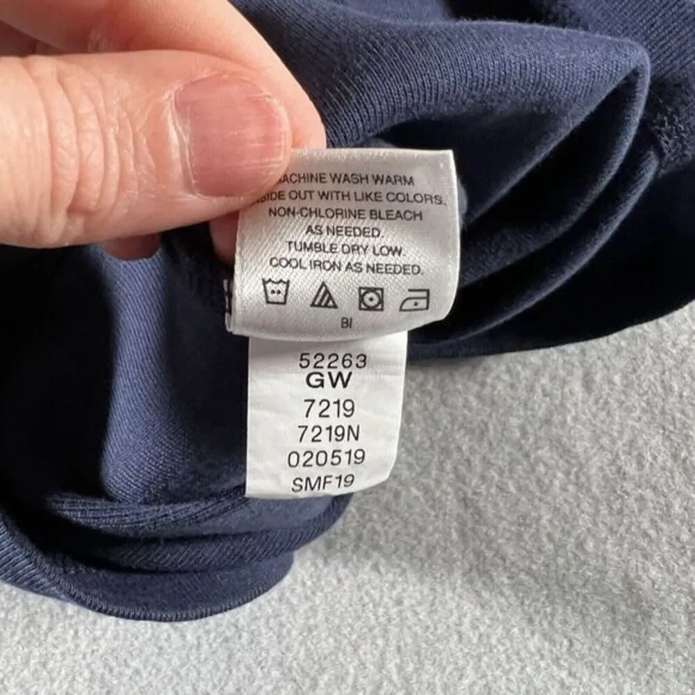 Hanna Andersson T-Shirt Girls‎ Size 110 US 5 Navy Cotton Long Sleeve Basic Top